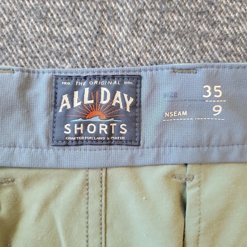Faherty All Day‎ Shorts Men's 35 Green 9